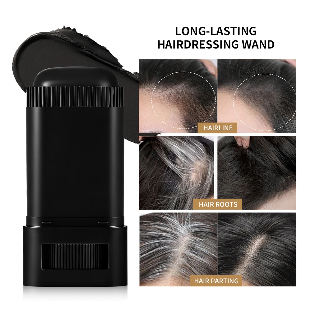 Lakerain Hair Coloring Brush Built-in Comb Covers Gray Hair Non-Fading Easy Coloring Rotating Hair Dyeing Tool
