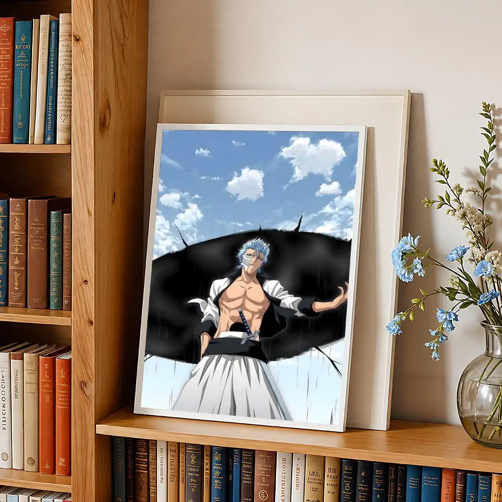 character Grimmjow J-Jaegerjaquez Poster HD Self Adhesive Wall Poster Waterproof Removable No Fade for Bedroom Living Room Decor