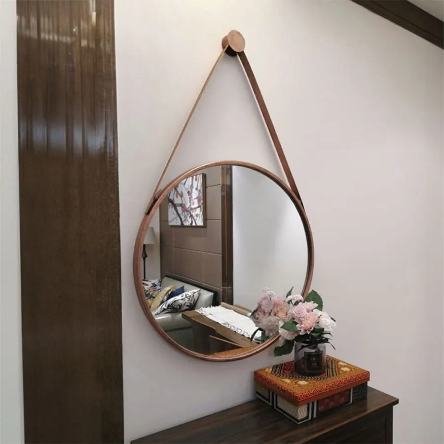 Runder Badezimmers piegel Kosmetik spiegel Schmink spiegel Wandbehang Toiletten spiegel Wandbehang