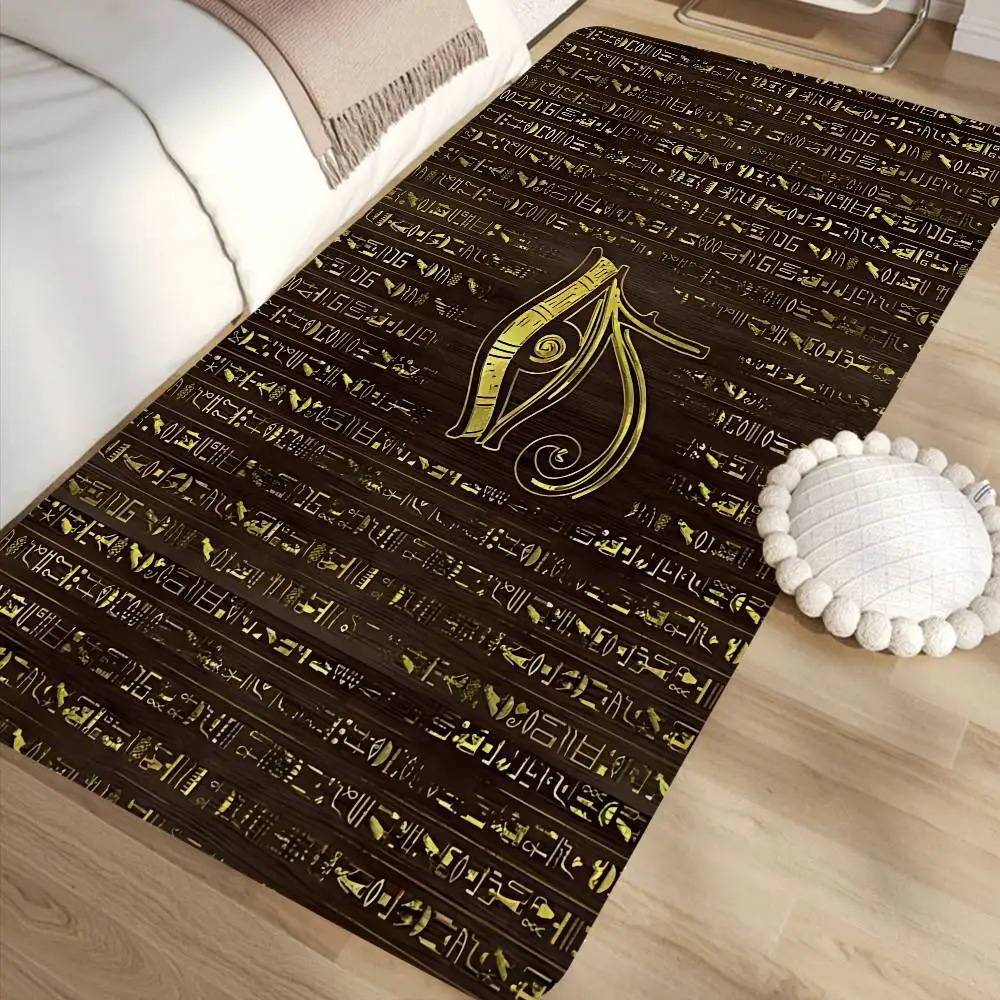 Ancient Egypt hieroglyph Door Mat Washable Non-Slip Living Room Sofa Chairs Area Mat Kitchen Doormat Area Rug