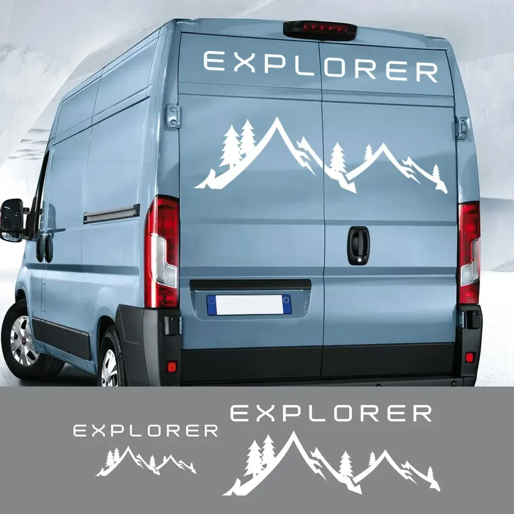 Car Stickers Mountain Motorhome Graphics Vinyl Decals For Fiat Ducato Peugeot Boxer Citroen Jumper Camper Van Tuning Accessories view 2
