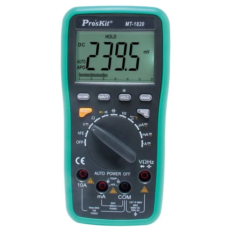 Digital Multimeter MT-1820 High-Precision Automatic Range Intelligent Anti-Burning Dual Digital Display Multi-Purpose Multimeter