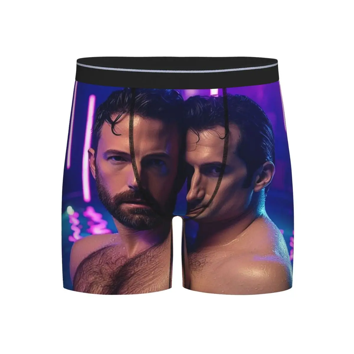 

Long Boxer Underpants Shorts Ben Affleck And Henry Cavill Panties Men's Ventilate Underwear for Homme Man Boyfriend Gift
