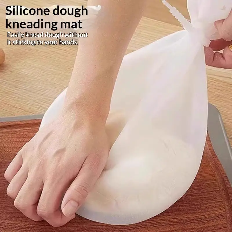 Food Grade Silicone Dough Kneading Bag BPA Free Non-Mess Dough Mixing Pouch for Beginner Home Baking Bread Making