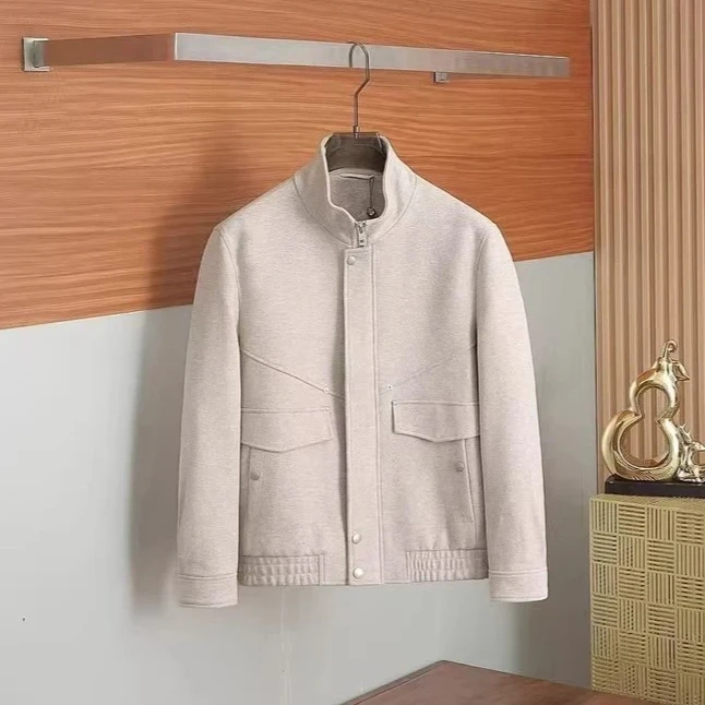 

LP 25aw Итальянская повседневная шерстяная куртка с воротником-стойкой