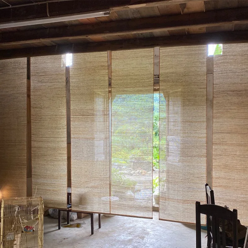 Aqumotic Shading Partition Translucent Curtain Tea Tablecloth Without Accessories Tea House Decoration Chinese Zen Soft Loading