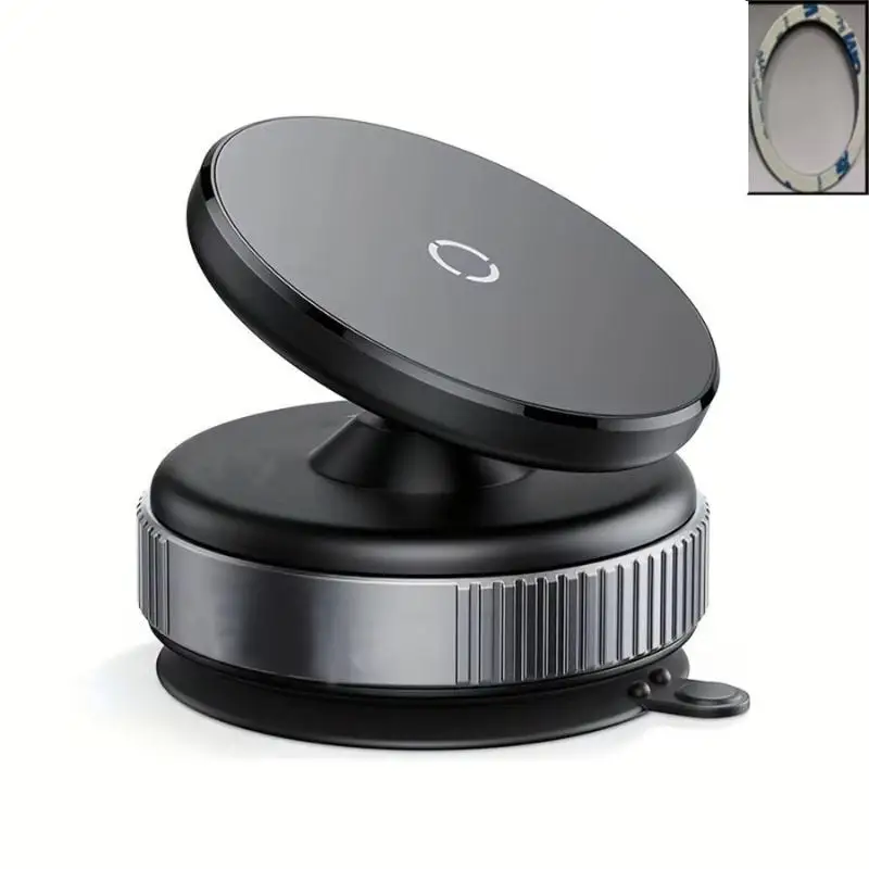 Magnetic Car Screen Phone Mount Vacuum Suction Cup Strong Hold For Hands Free Driving Fits All Smartphones
