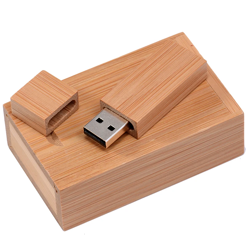 Wooden Box USB Flash Drive 128GB Creative Gifts Pen Drive 64GB Real Capacity Memory Stick High Speed Pendrive 32GB 16GB 8GB 4GB image 2