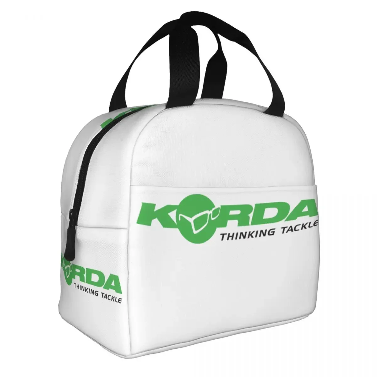 Korda Fishing Logo Insulated Lunch Bag for Women Portable Fisherman Gift Thermal Cooler Bento Box Beach Camping Travel