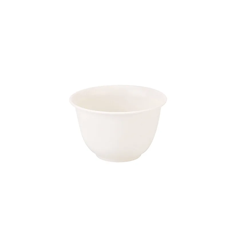Disposable Kung Fu TeaCup, Rice Husk Fiber Thickened Paper Cup, High Temperature Resistant, Degradable TestCup, Small TeaCup
