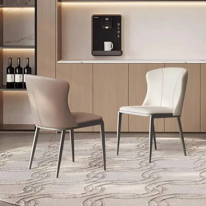 

Minimalism Modern Backrest Party Nordic Solid Wood Dining Chair Light Luxury High-quality Originality Living Room Furniture