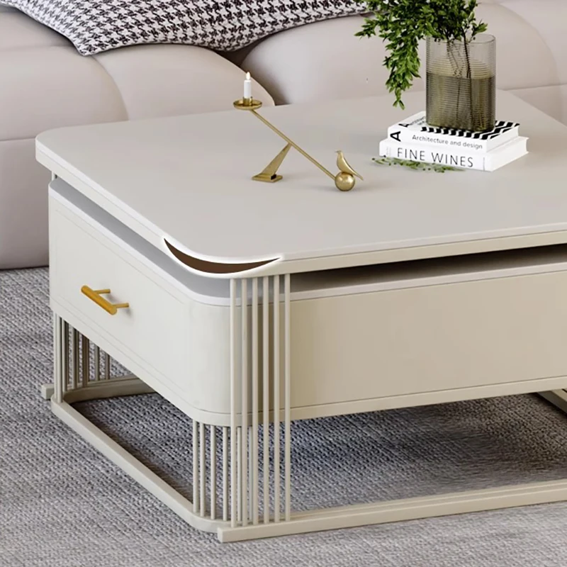 Couchtisch im minimalistischen Stil, Schubladen, Aufbewahrung, nordisches Design, Couchtisch, moderne, einzigartige Stolik Kawowy Wohnzimmermöbel