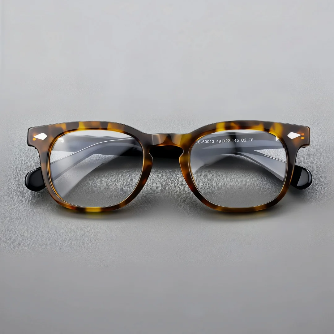 BETSION Retro Square Acetate Eyeglasses Frame Men Women High-Quality Eyewear Minimalist Spectacles #60013