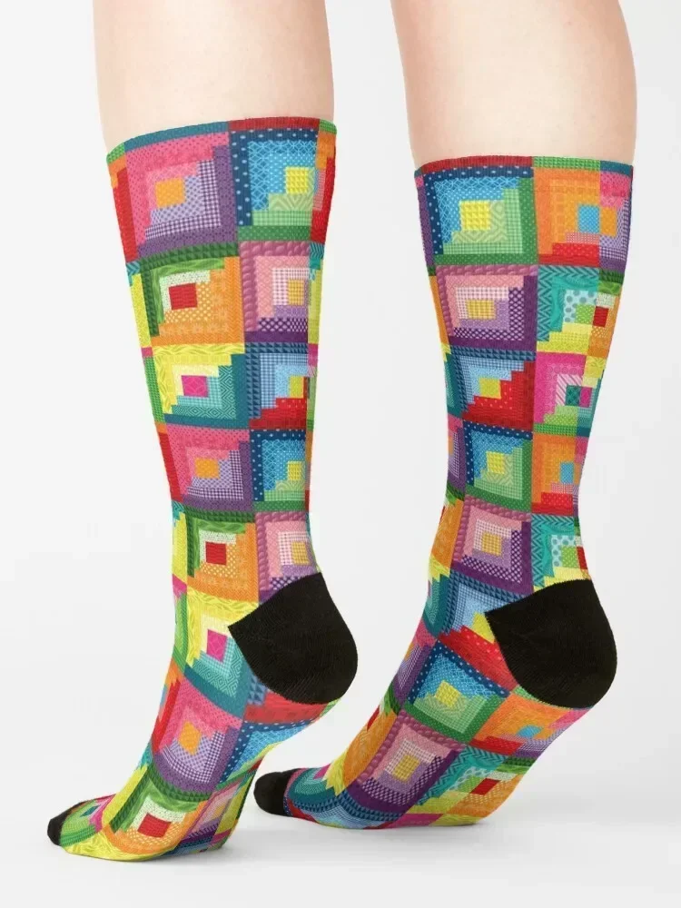 سجل المقصورة نمط خليط لحاف تصميم الجوارب رجل جوارب مصمم الصبي الجوارب النسائية #4