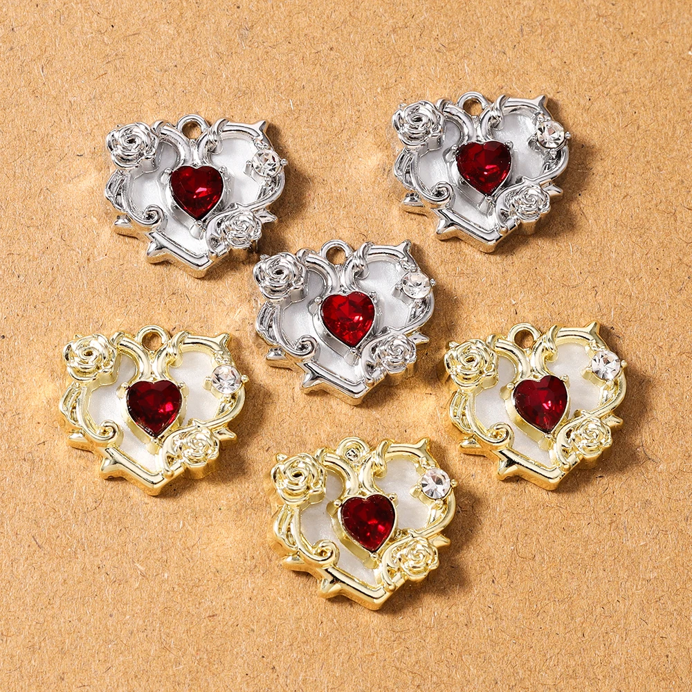 5pcs Chic Crystal CZ Love Hear - đánh giá và giá Body Jewelry Y2K