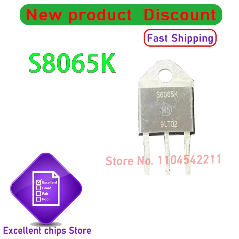 10 stks ~ 20 stks/partij S8065K S8065 S8065KTP 800 V/65A TO-218AC TO-3P Nieuwe Originele voorraad