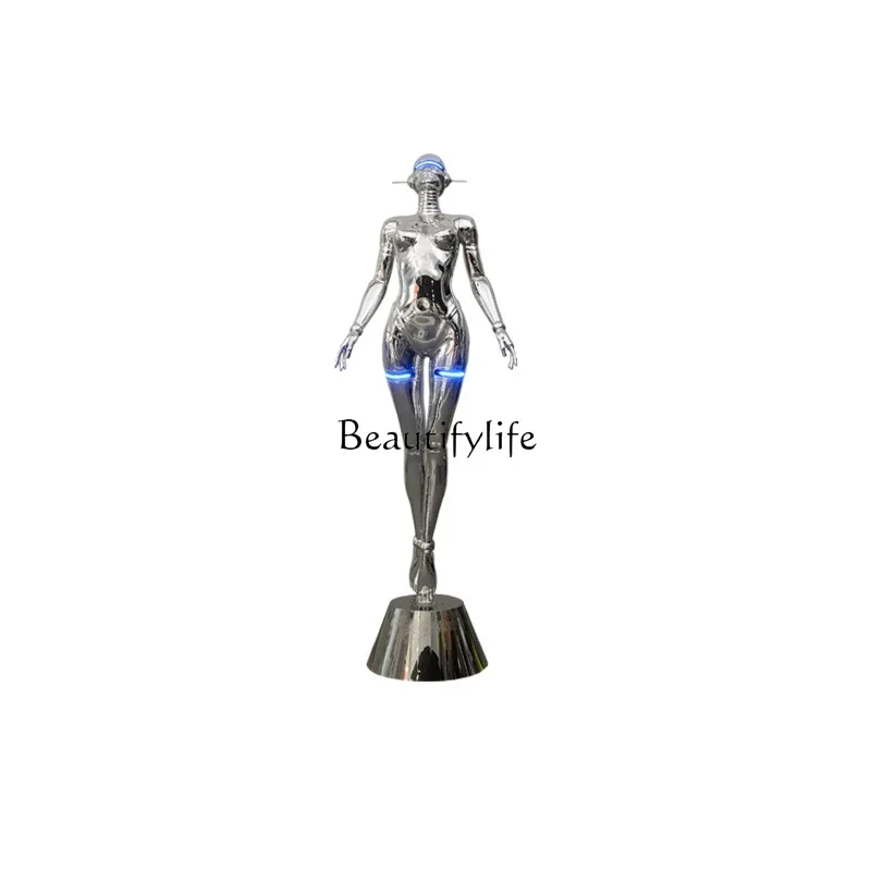 

Mechanical Ji sculpture technology figure floor-to-ceiling ornament bar club KTV floor decoration