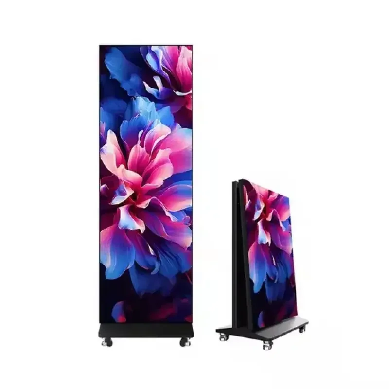 WiFi 4G USB Movable Advertising Indoor Mirror Foldable Standing Digital HD Poster Display Screen For EventsCustom Waterproof LED - view 5
