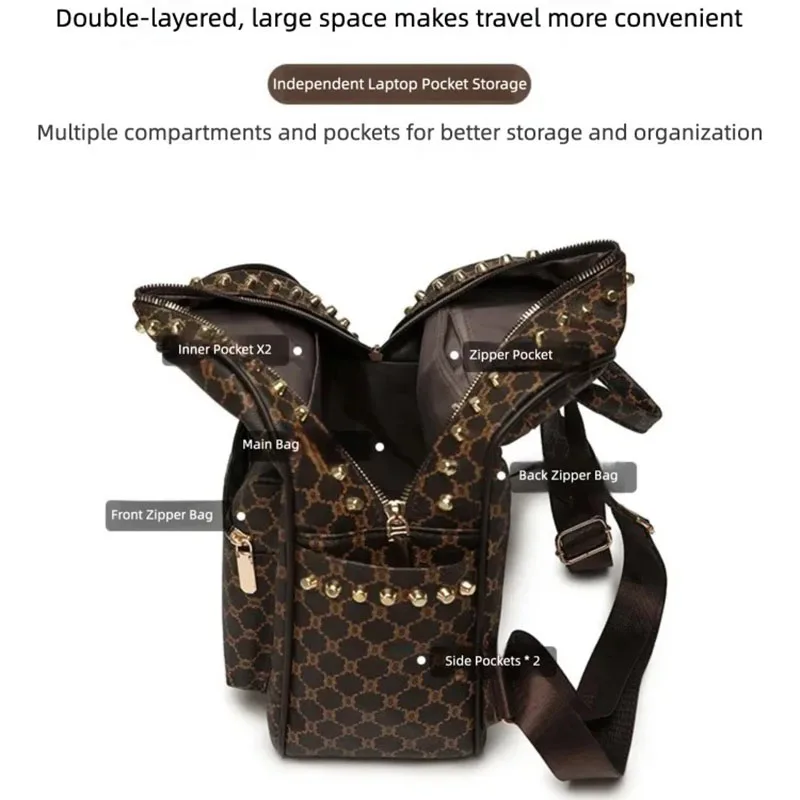 กระเป๋าเป้สะพายหลังสไตล์ใหม่ปี 2025 ทันสมัยและใช้งานได้หลากหลาย กระเป๋าลำลองสไตล์นักเรียน กระเป๋าเป้ใส่คอมพิวเตอร์ขนาดใหญ่