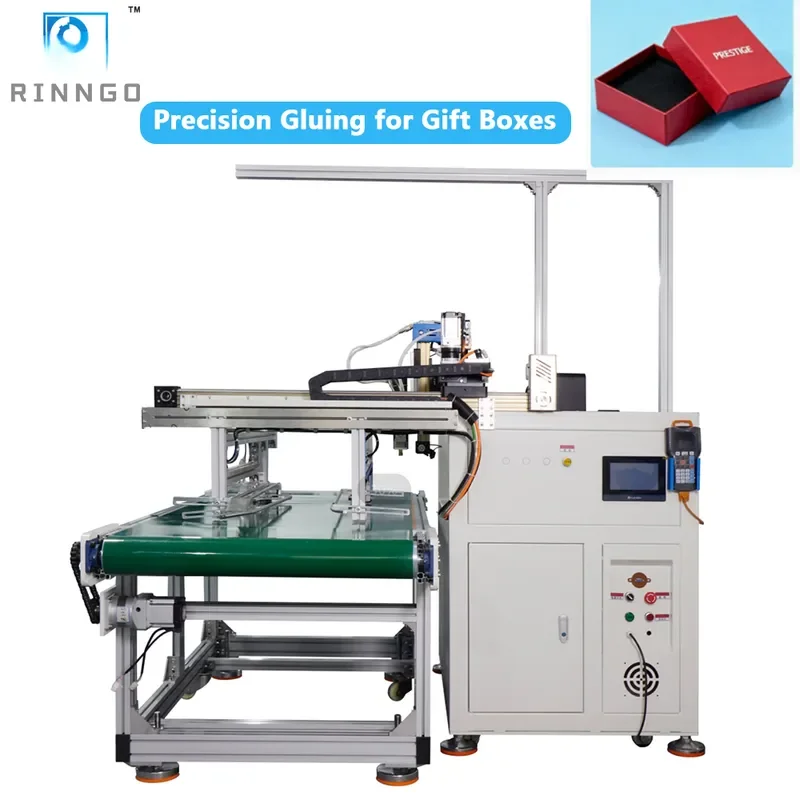 for RINNGO Custom Conveyor Online Glue Machine Removable Four Axis Glue Applicator Numerical Control Hot Melt Adhesive