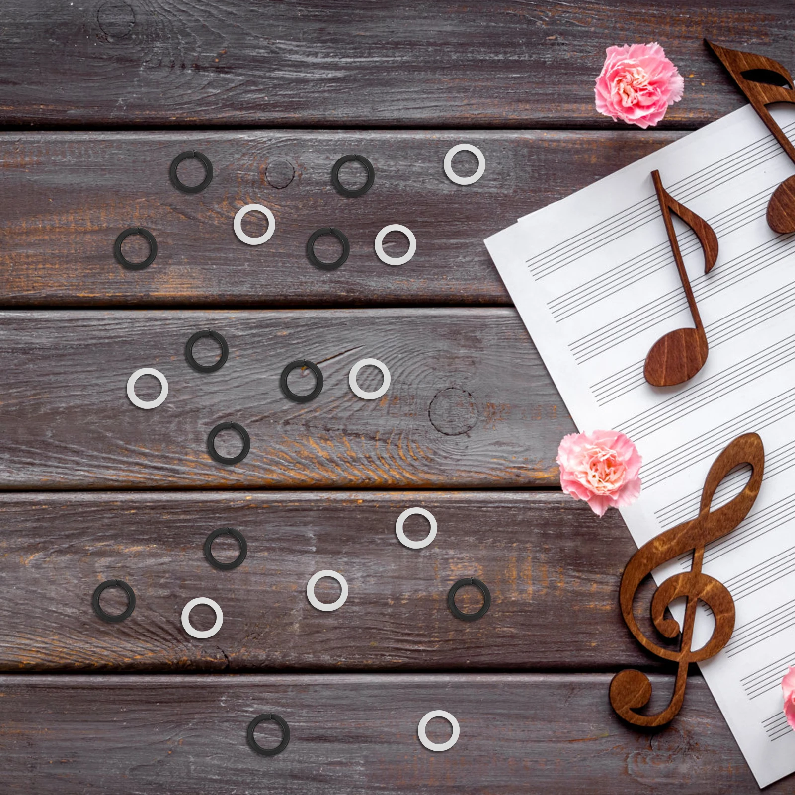 

24 Pcs Guitar Knob Handle Gasket Washer Tuner Washers Acoustic Kit Peg Spacer Spacers Ukulele