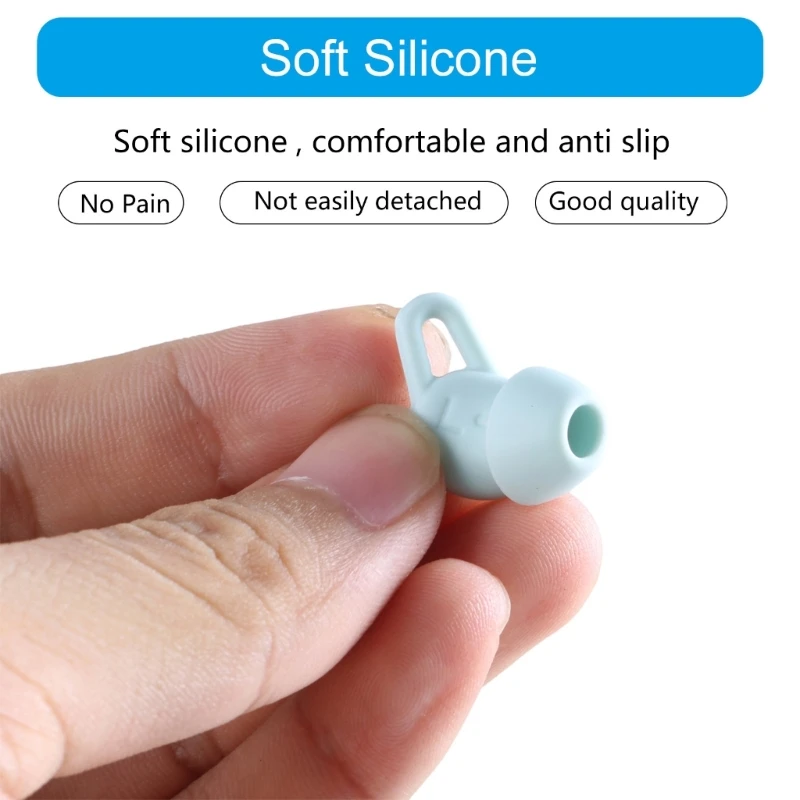 DX11 1Set Silicone Earbud Covers Eartips Comfortable Fit for Freelace pro2 Improved Sound & Stability