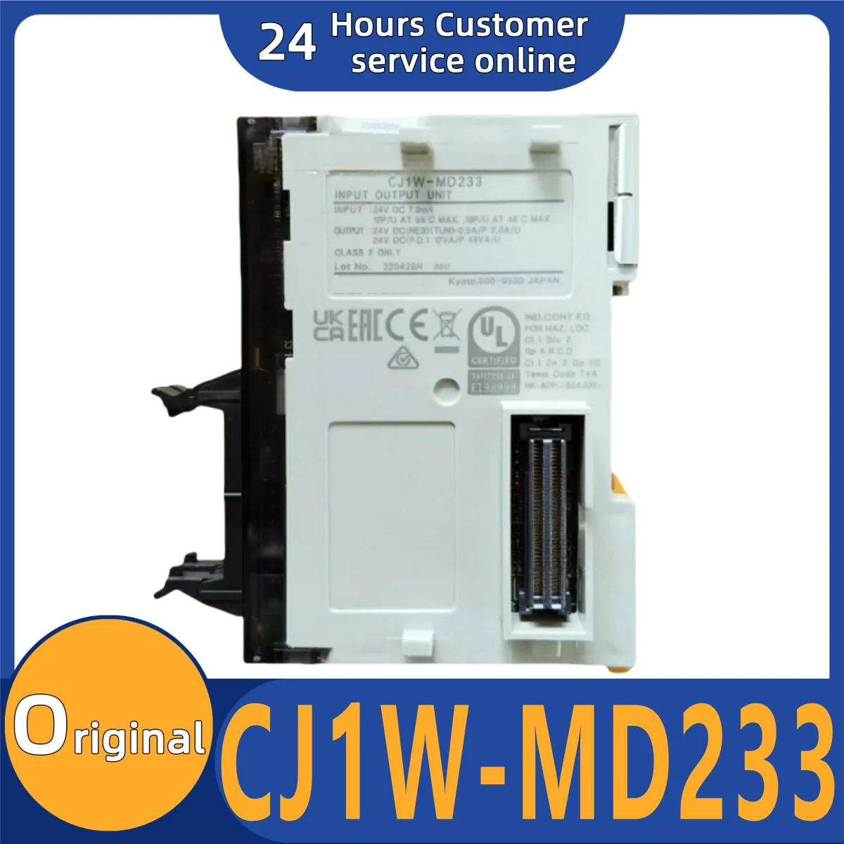 

Brand new original input/output unit module CJ1W-MD233