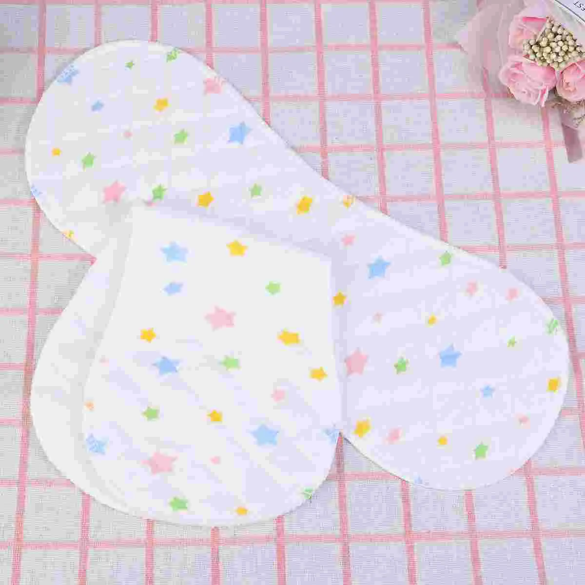 25pcs Infant Cloth Diapers Peanut Shaped 3-layer Insert Baby Nappy Use Water Absorbent Breathable Diaper( Pattern Size