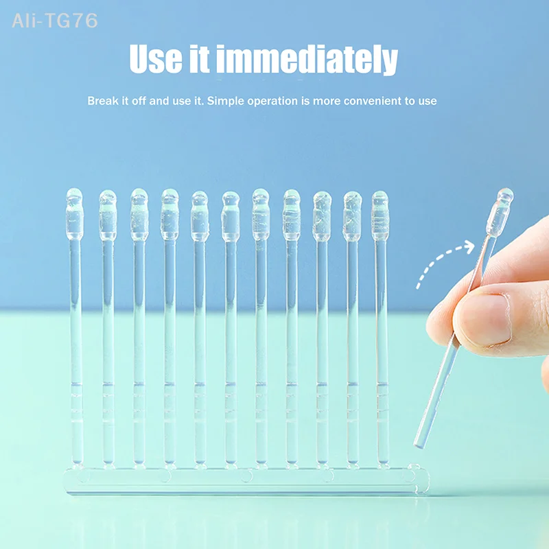 24pcs Disposable Sticky Ear Diggers Pick Soft Ear Wax Removal Tool Reusable Ear Cleaner for Adults Kids Elderly Earwax Remover