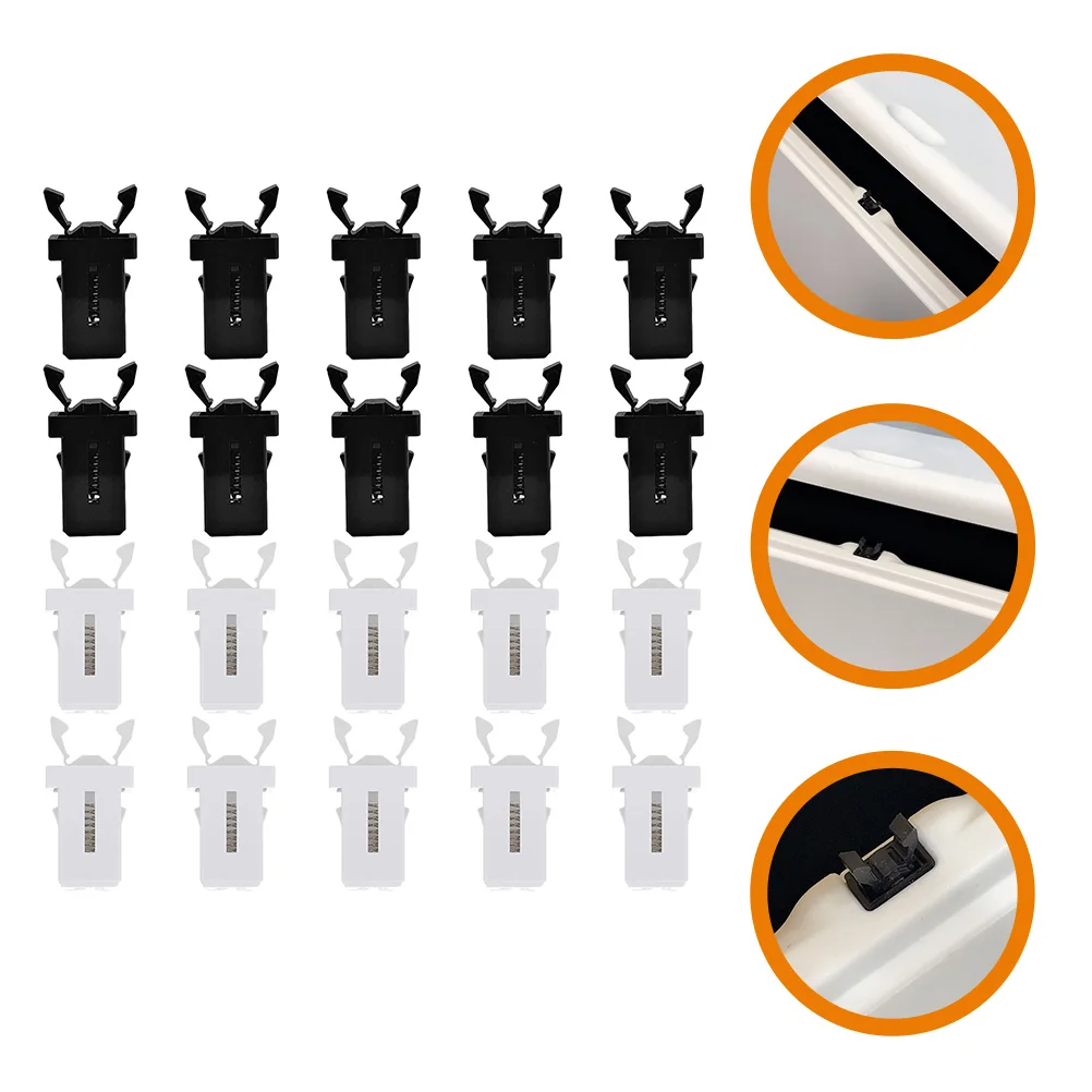 20 Pcs Trash Can Push-type Buckle Home Waste Bin Lock Latches Supplies Universal Push-button for Bucket