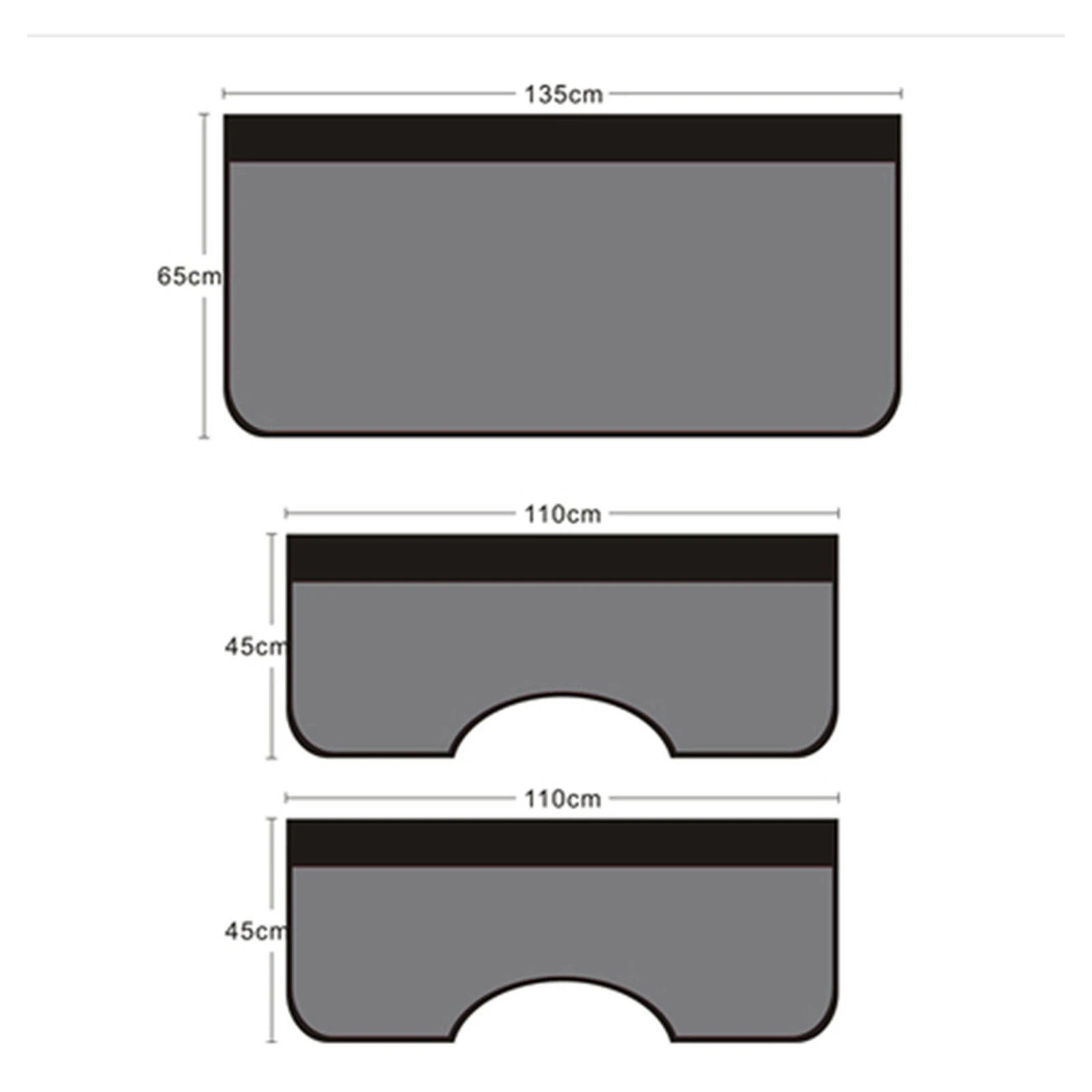 Universal Car Magnetic Fender Cover Protection Pad, Protetor Dobrável, Mat Trabalho Mecânico, Auto Reparação, 3 Pcs