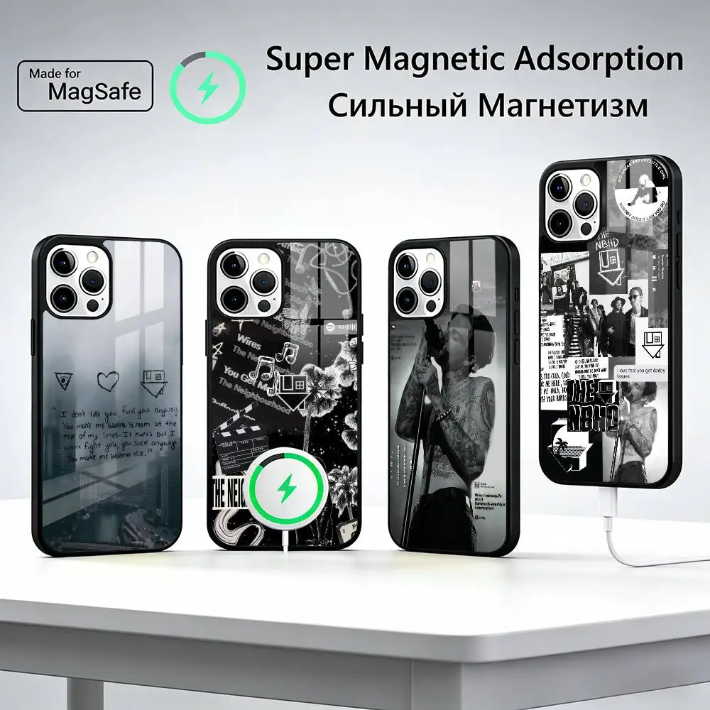 T-The-Neighbourhood Singer Phone Case For iPhone17,16,15,14,13,12,11 Plus,Pro Magnetic For Magsafe Wireless Charging