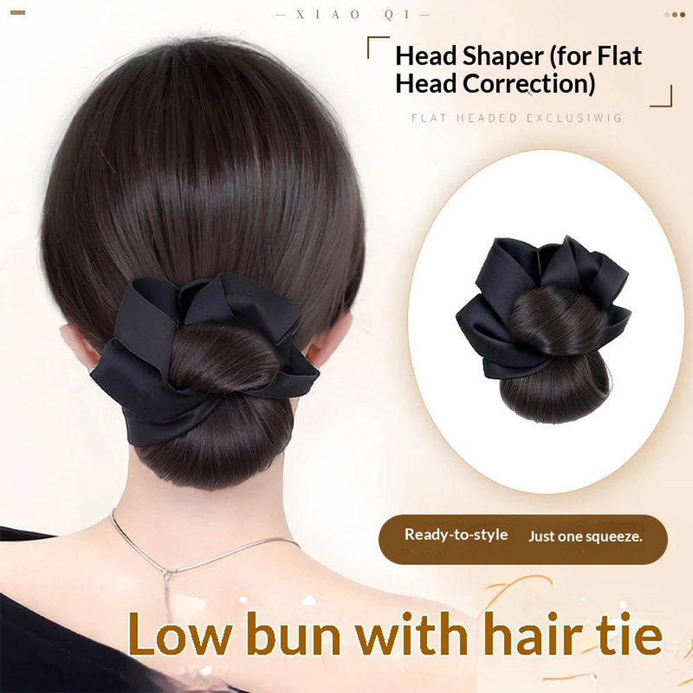 Low Synthetic Bun Ponytail Hair Natural Fluffy Claw Clip Chignon Hair For Women Lazy Bun Wig Bag Hair Accessories For Daily Use view 6