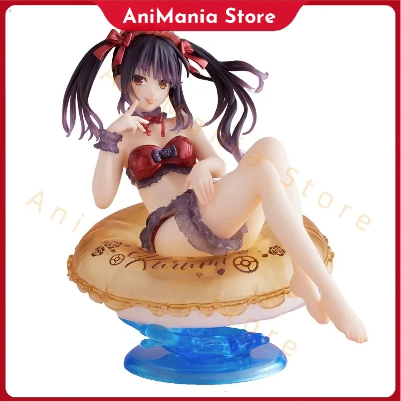 

Original Genuine DATE A LIVE 10cm Tokisaki Kurumi Pool Party Anime Collection Model Toy For Christmas Gift