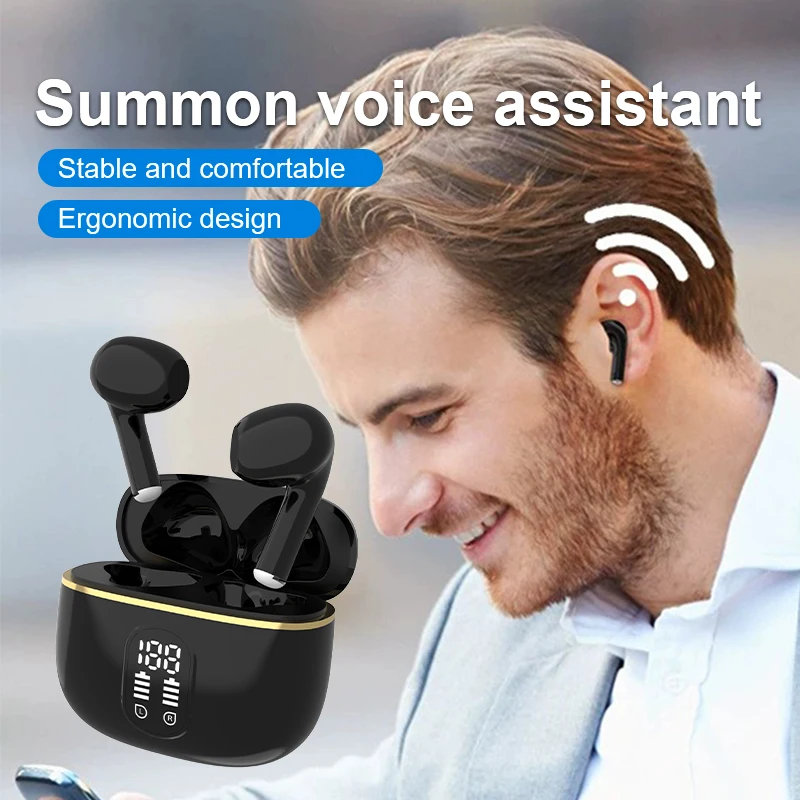 Bluetooth Wireless Earphones Headset 5.3 Earbuds TWS Stereo Sport Headphones Sports Waterproof Touch Control With MIC Headphones