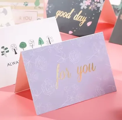 

Customized 300g Happy Birthday Card Double sided Printing Color Folding Paper Birthday Party Invitation Card Gift Card