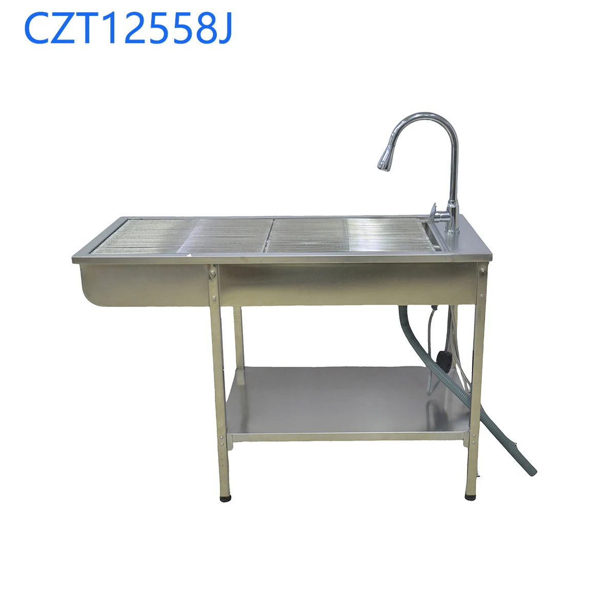 Table d'examen économique à prix usine, équipement vétérinaire en acier inoxydable, table humide et table sèche pour hôpital vétérinaire