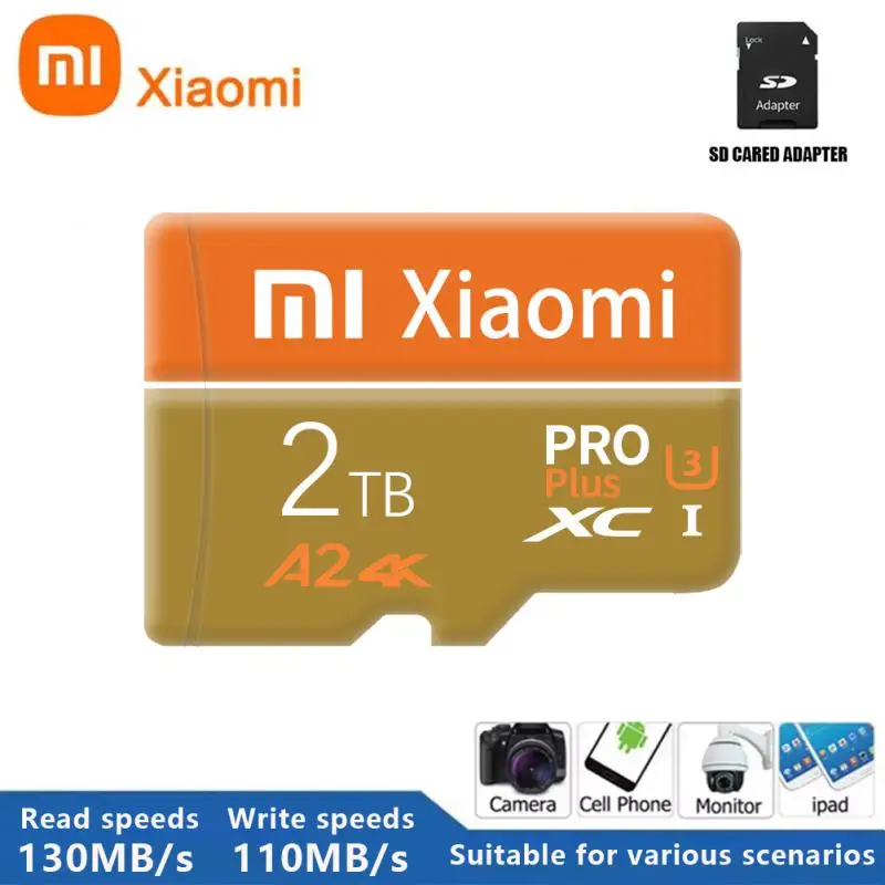 Xiaomi Micro TF SD Card 1TB 2TB Original Memory Card 64GB 128GB High Speed Flash SDCard 512GB Expanded Storage for Androi