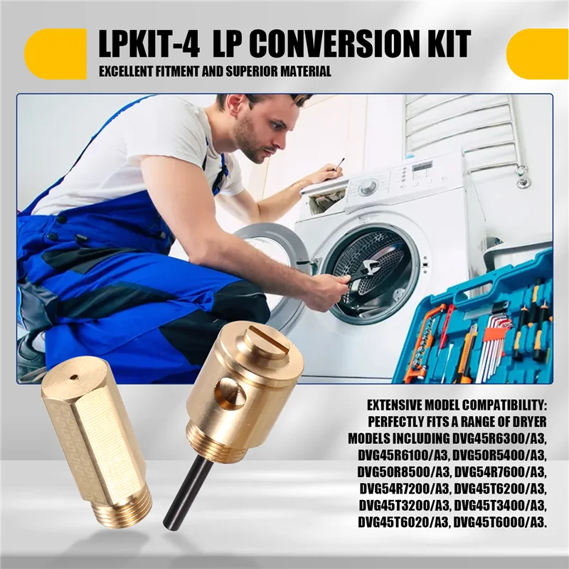 20KBTU aardgas naar LP-gas LPKIT-4/XAA droger vervangingsset drogeraccessoires-A58E