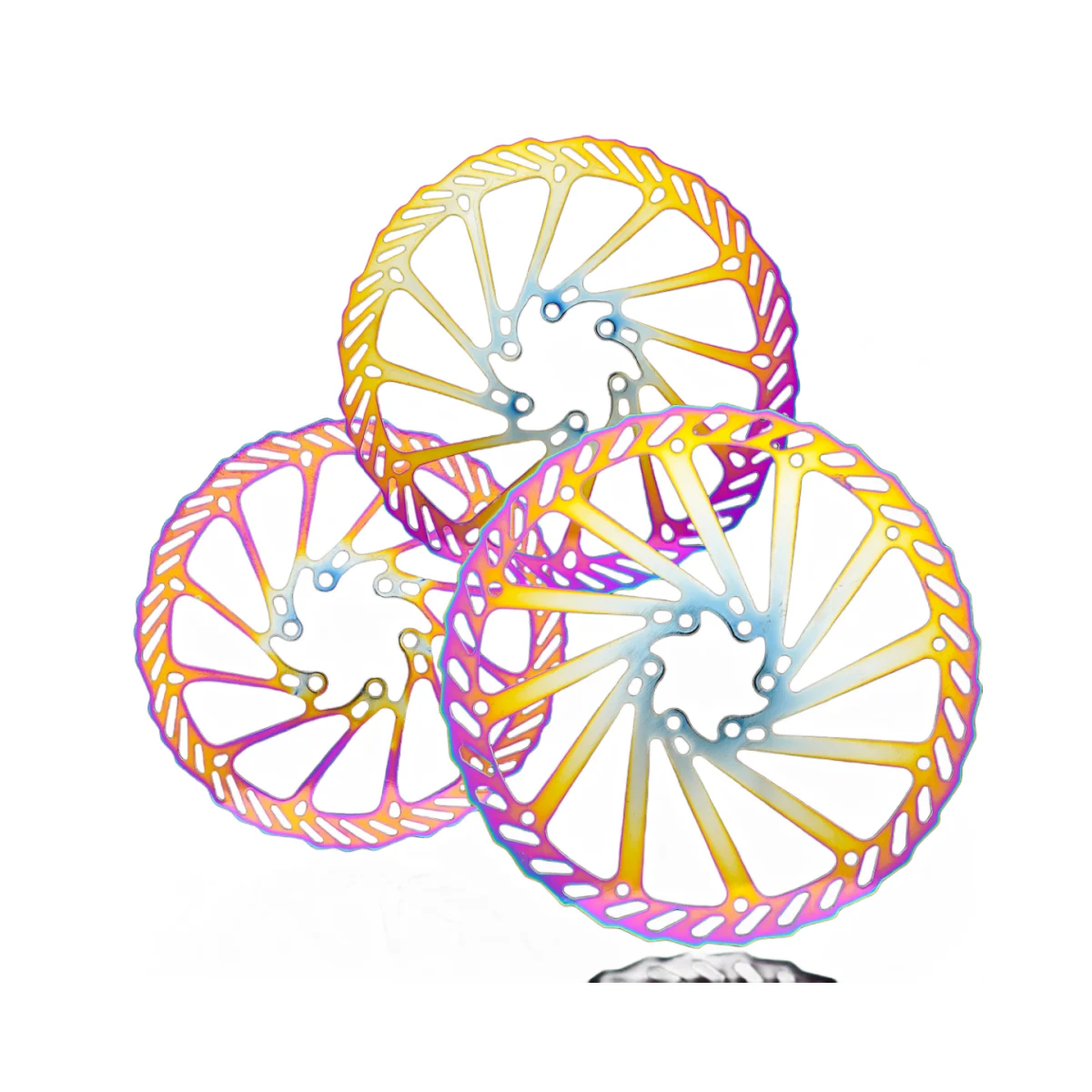 

SUNTNUR Tainless Steel Rainbow Bike Rotor 203 MM/180 MM/160 MM 1 Piece