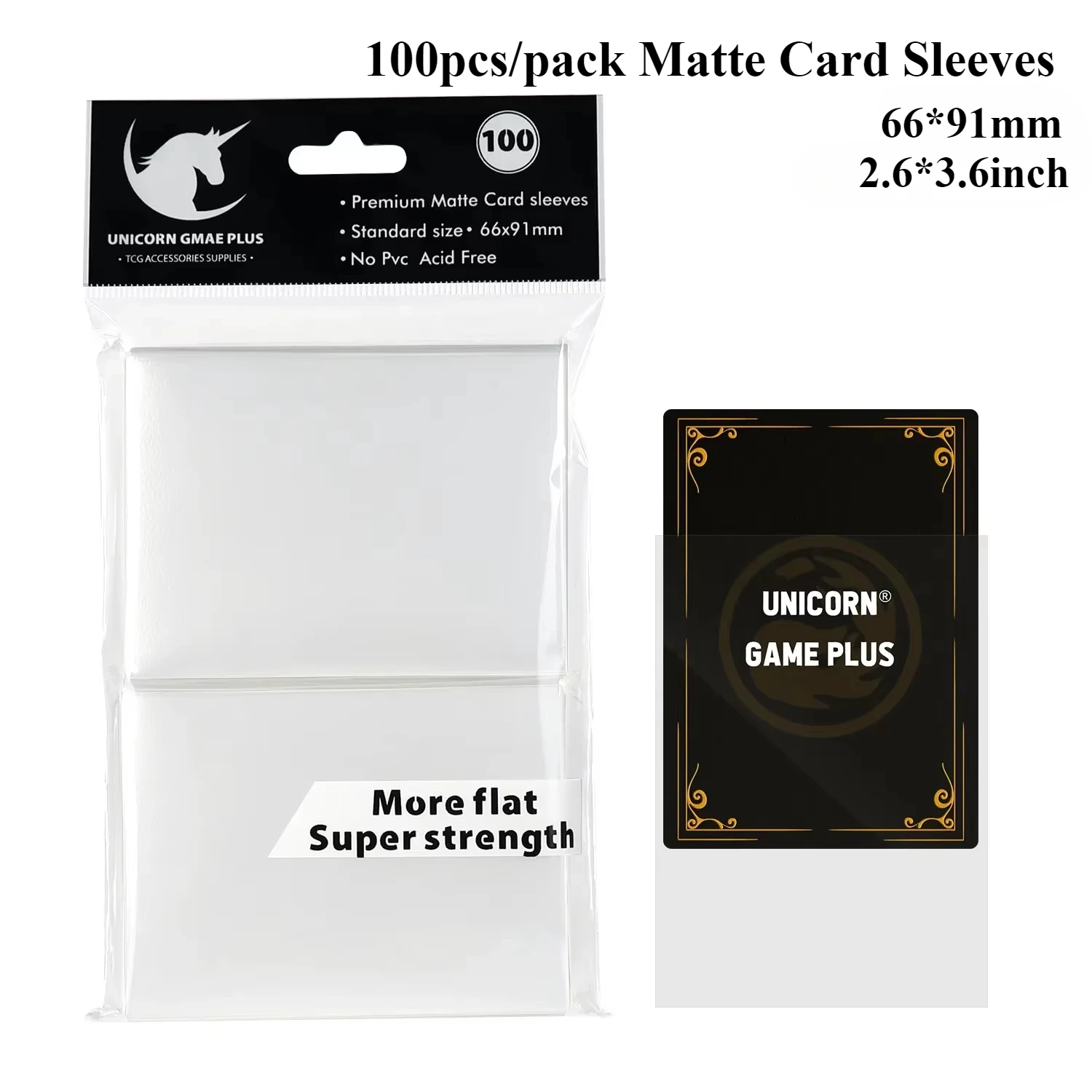 100PCS 66x91mm Matte Standaard Maat Kaart Mouwen TCG Trading Cards Protector Voor Tarot Shield Bordspellen magische Cover PKM