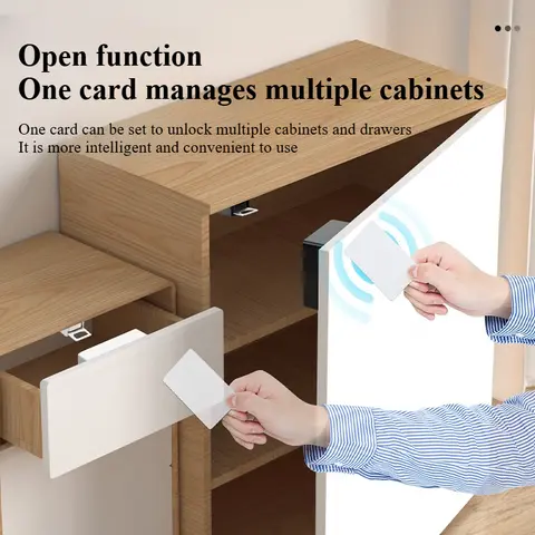 무타공 스마트 카드 NFC 데스크 가구 서랍 잠금 장치 범용 숨김 설치