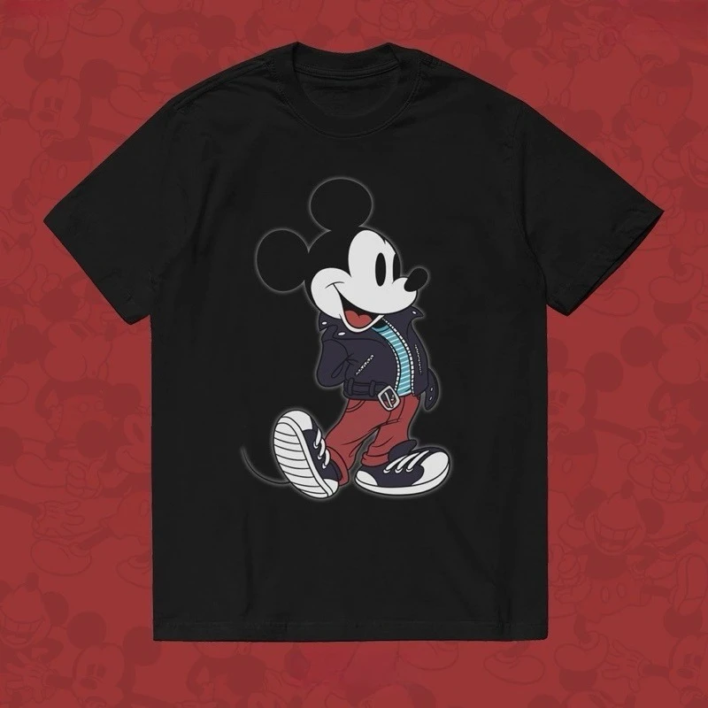 

Mickey Mouse Boy Girl Cute Kids Summer T-shirt Family Parent-child Clothing Casual Comfortable Loose Fit Short Sleeves Men Women