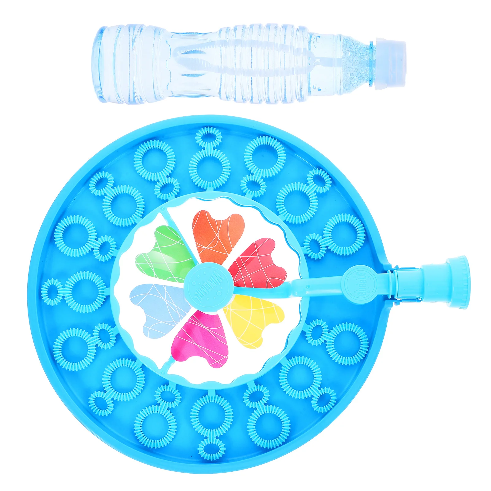 Handheld Windmill Bubble Blower Portable Cartoon Style Easy to Use No Strange Smell for Children's Knowledge and Joy