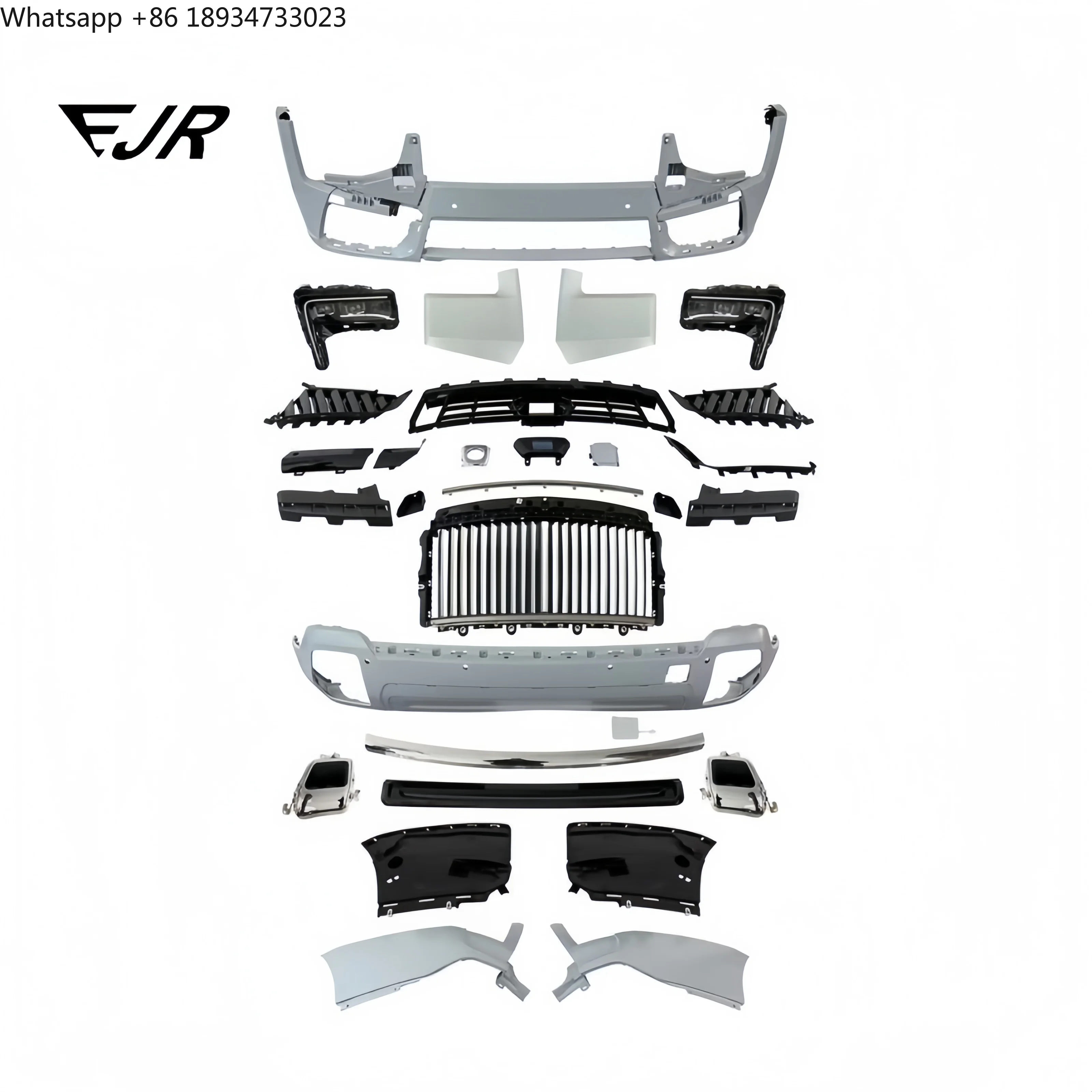 ل رولز رويس كولينان طقم الجسم 2019 ترقية 2025 النسخة القديمة إلى النسخة الجديدة مجموعة مصد التوصيل والتشغيل LED المصابيح الأمامية مصبغة #3