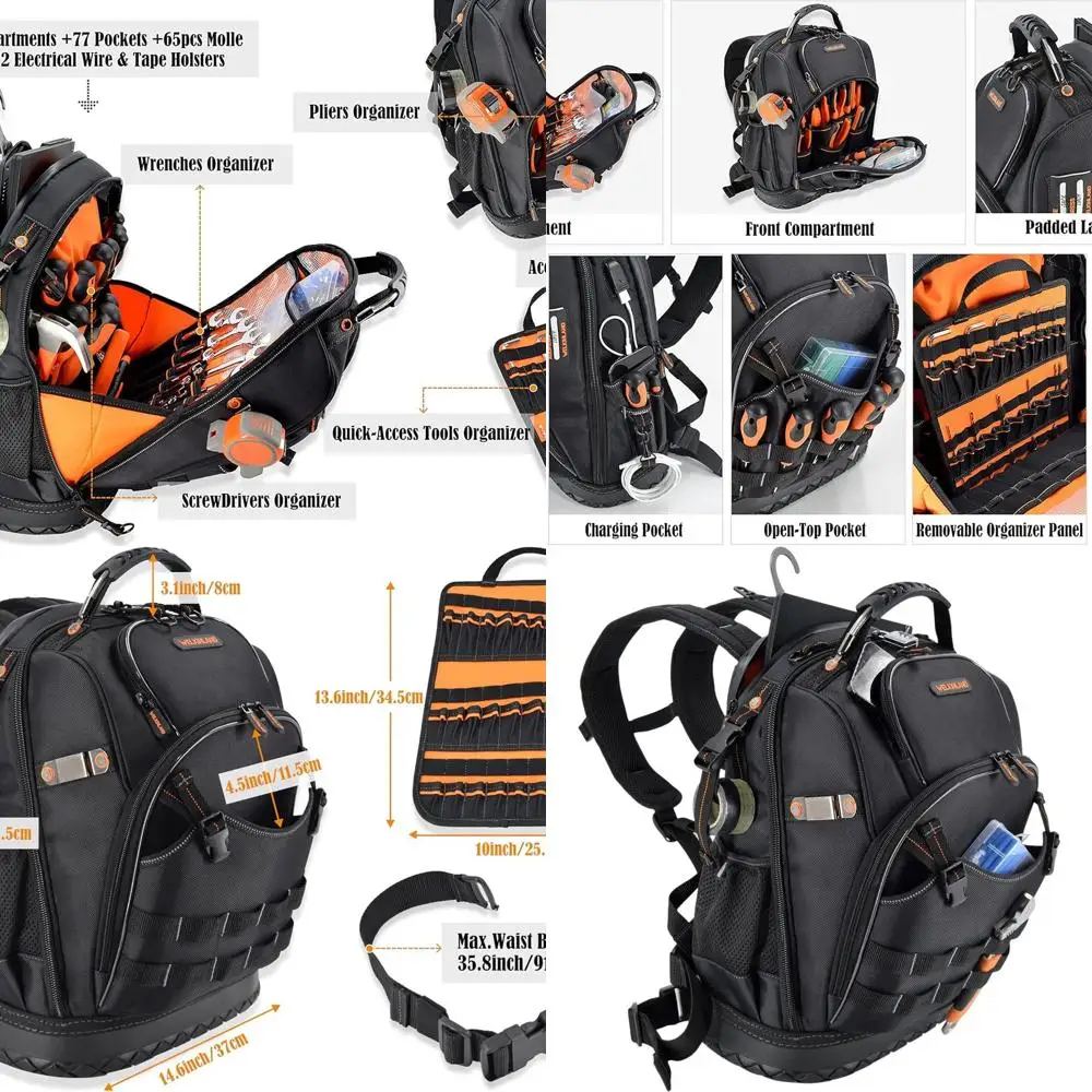 

Рюкзак электрика: Мужская сумка для инструментов для систем ОВКВ и строительства