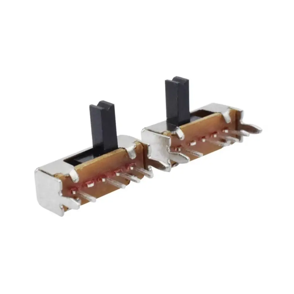 10pcs DC 50V SK13D07VG4 Slide Switches 0.5A 3 Position PCB Slide Switches 4 Pin Right Angle Slide Switches Control Panels
