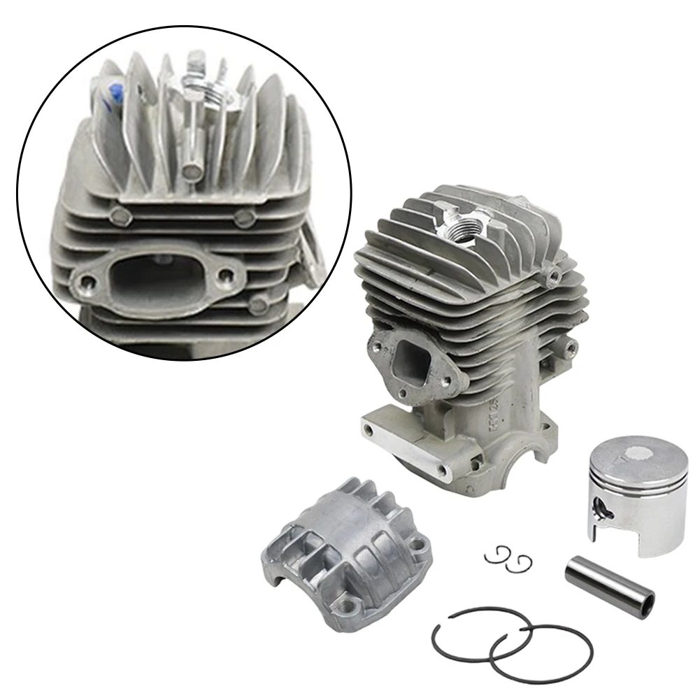34MM Chrome Plated Cylinder For For Piston Kit For 25CC 2500 Chainsaw Engine Assembly Repair Parts Chinese Saw Accessories