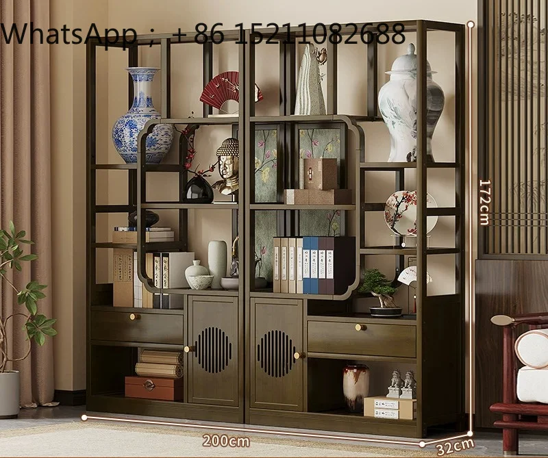 SCY living room partition Bogu rack modern simple teacup rack Duobao Pavilion ornament display antique rack