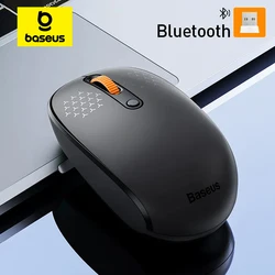 Baseus-ratón inalámbrico F01B, Mouse con Bluetooth 5,0, 1600 DPI, clic silencioso para MacBook, tableta, portátil, PC, accesorios de juego, 2,4G